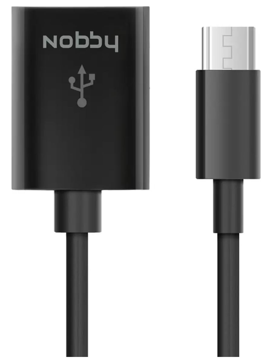 Кабель Nobby OTG USB - micro USB 0.15 м