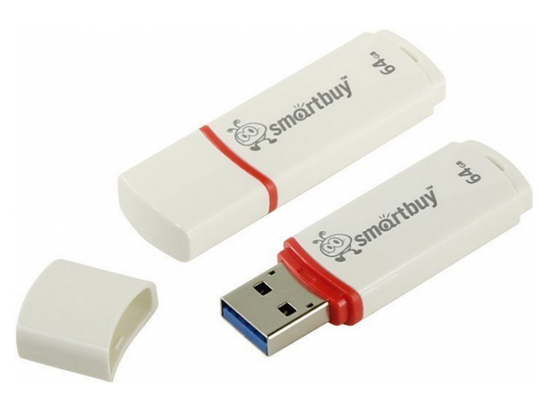USB 64 Gb Smart Buy Hatch (white)