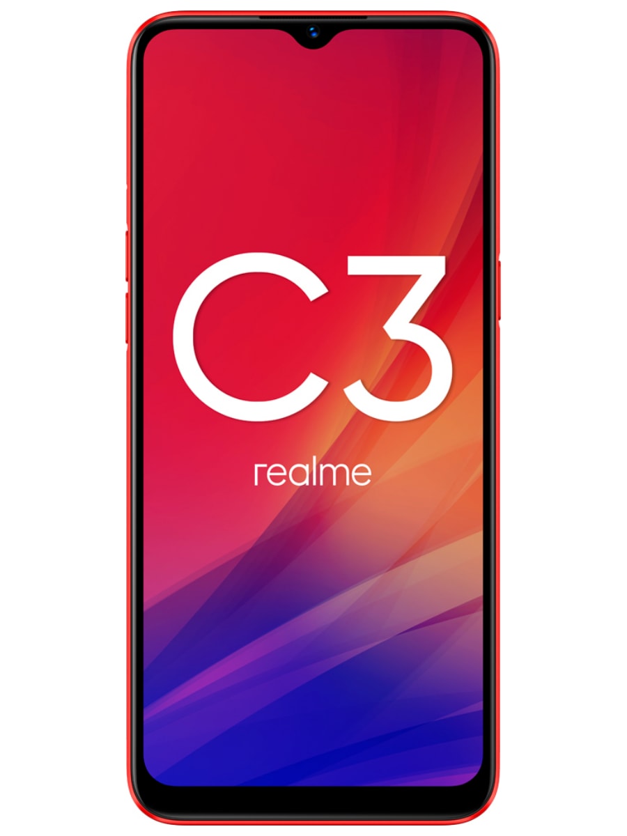 Realme C3 64 Гб (Красный): купить по выгодной цене в интернет-магазине  Мобиком.ру – описание Realme C3 64 Гб (Красный), фото, отзывы