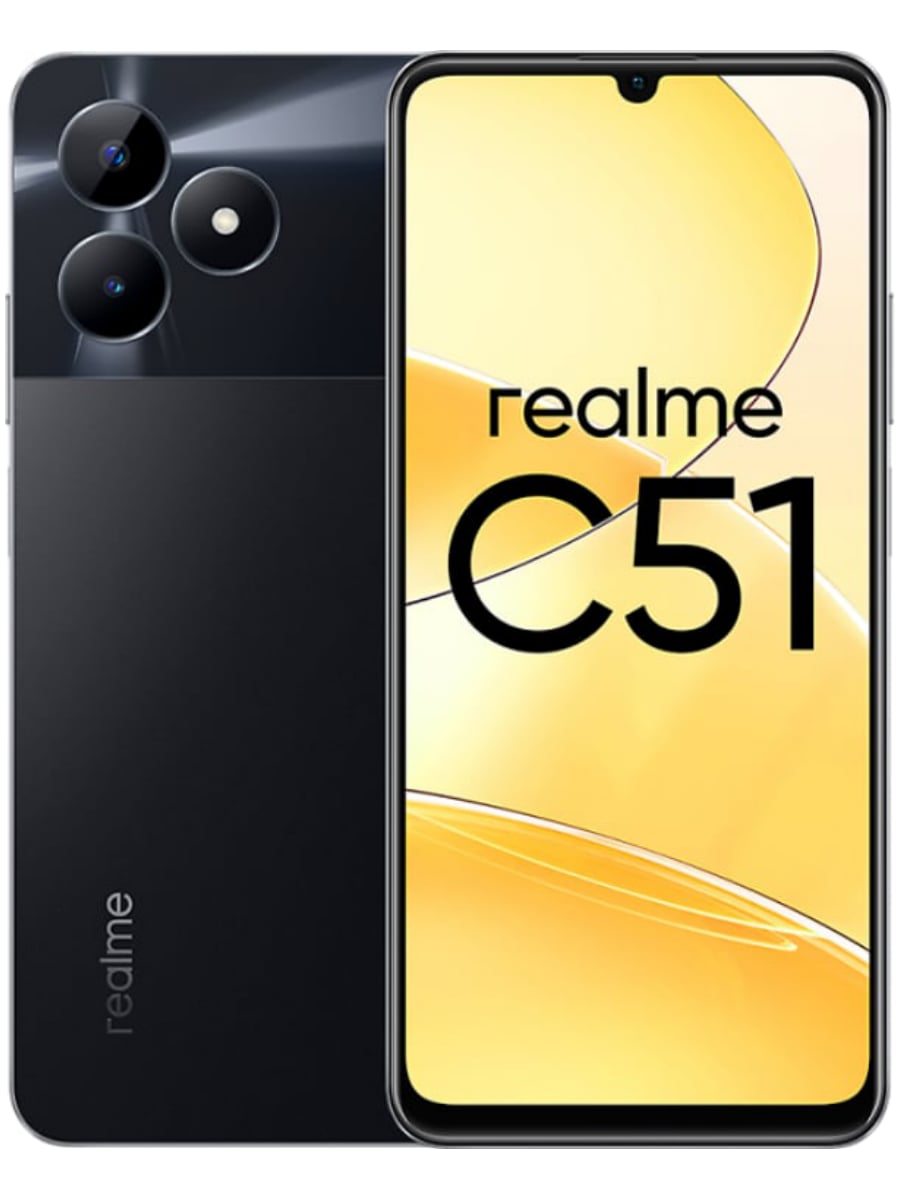 Realme C51 4/128 Гб (Черный): купить по выгодной цене в интернет-магазине  Мобиком.ру – описание Realme C51 4/128 Гб (Черный), фото, отзывы