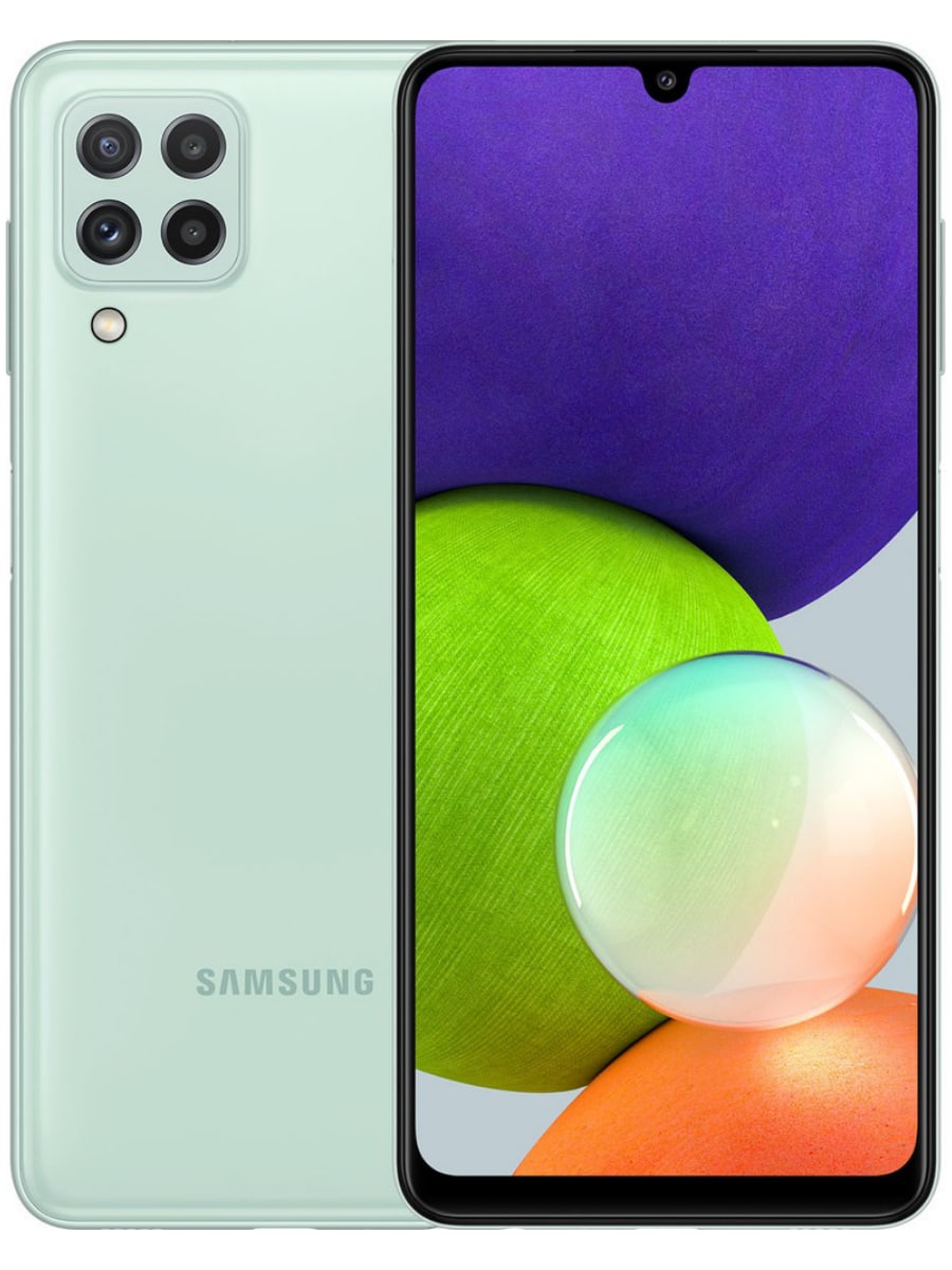 Смартфон Samsung SM-A225 Galaxy A22 64 Гб (Мятный)