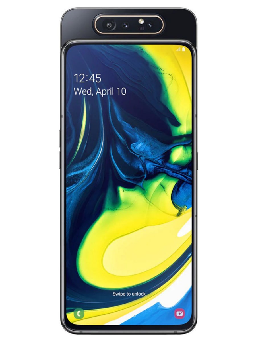 Samsung Galaxy A80 128 Гб (Черный): купить по выгодной цене в  интернет-магазине Мобиком.ру – описание Samsung Galaxy A80 128 Гб (Черный),  фото, отзывы