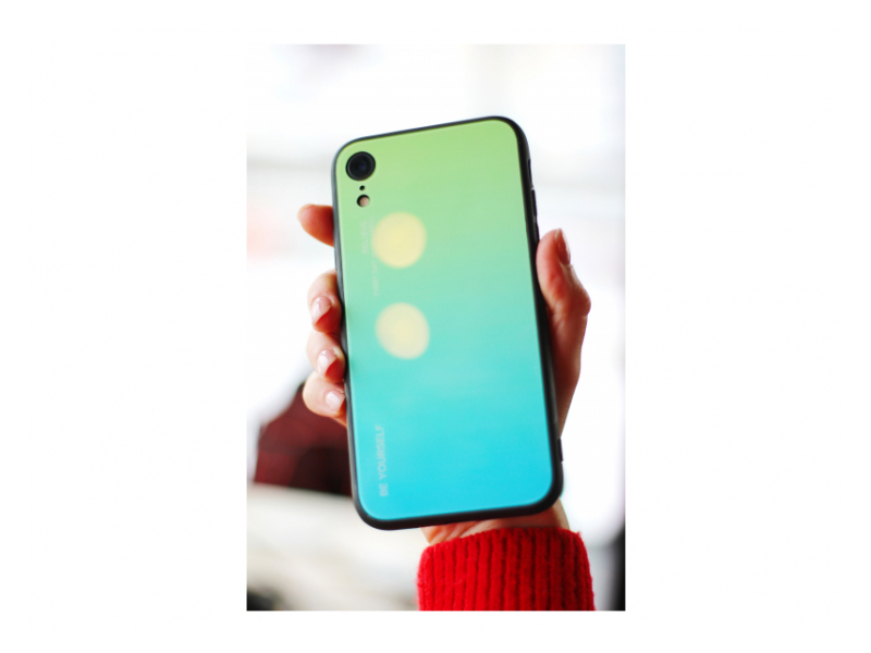 Клип-кейс iPhone X /iPhone XS Glass Зеленый