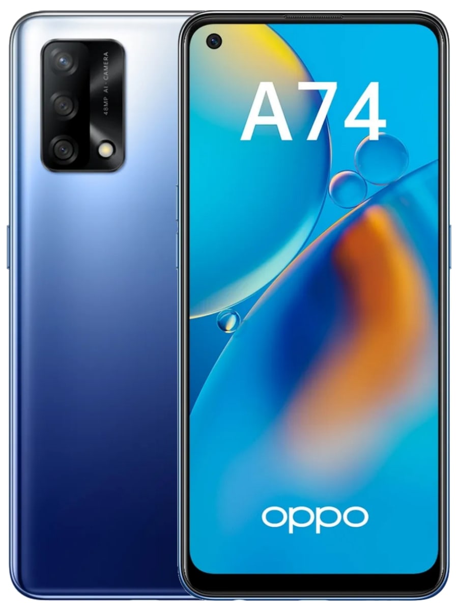 OPPO A74 128 Гб (Синий): купить по выгодной цене в интернет-магазине  Мобиком.ру – описание OPPO A74 128 Гб (Синий), фото, отзывы