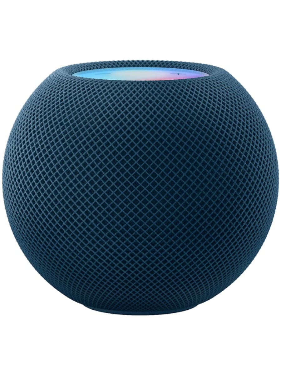 Простая умная колонка. Apple homepodm Mini Blue. Колонка Эппл. Умная колонка эпл. Старые колонки эпл прозрачный.