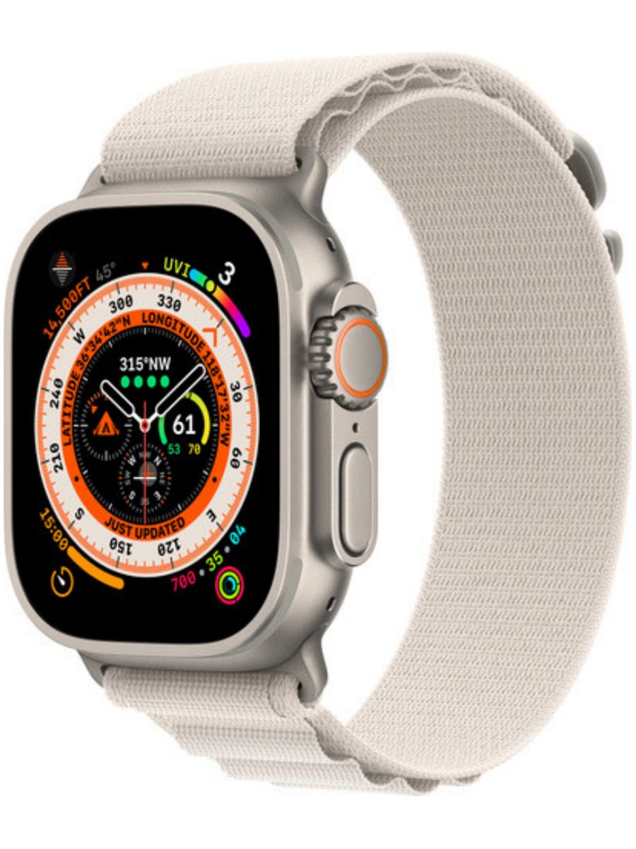 Ремешок для Apple Watch 38/40/41 Gurdini Alpine Loop (Белый)