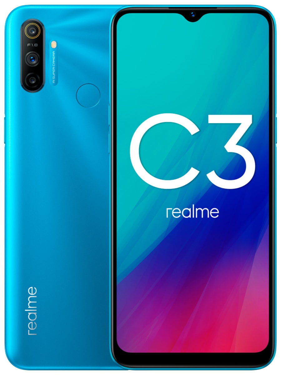 Realme C3 32 ГБ (Серый)