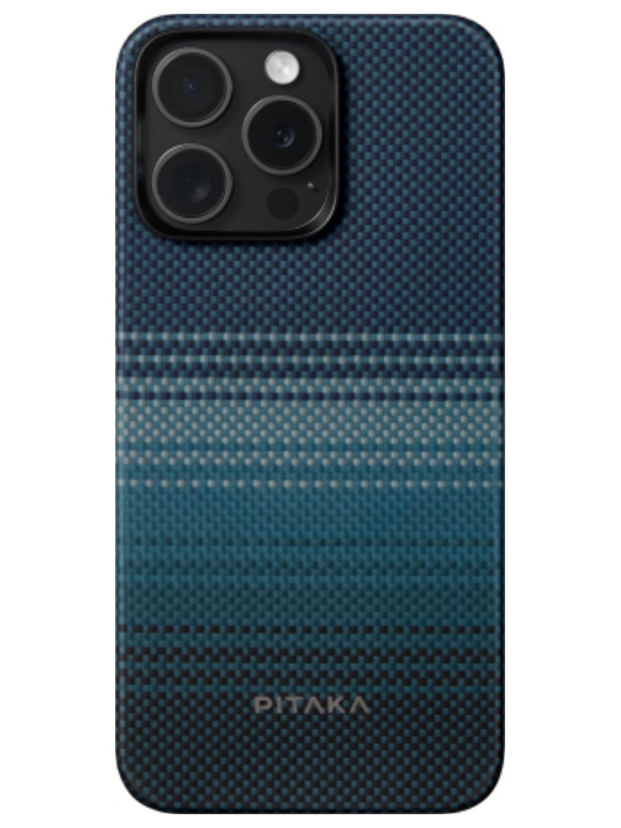 Чехол Pitaka Fusion Weaving MagEZ 5 для iPhone 15 Pro Max (Синий)