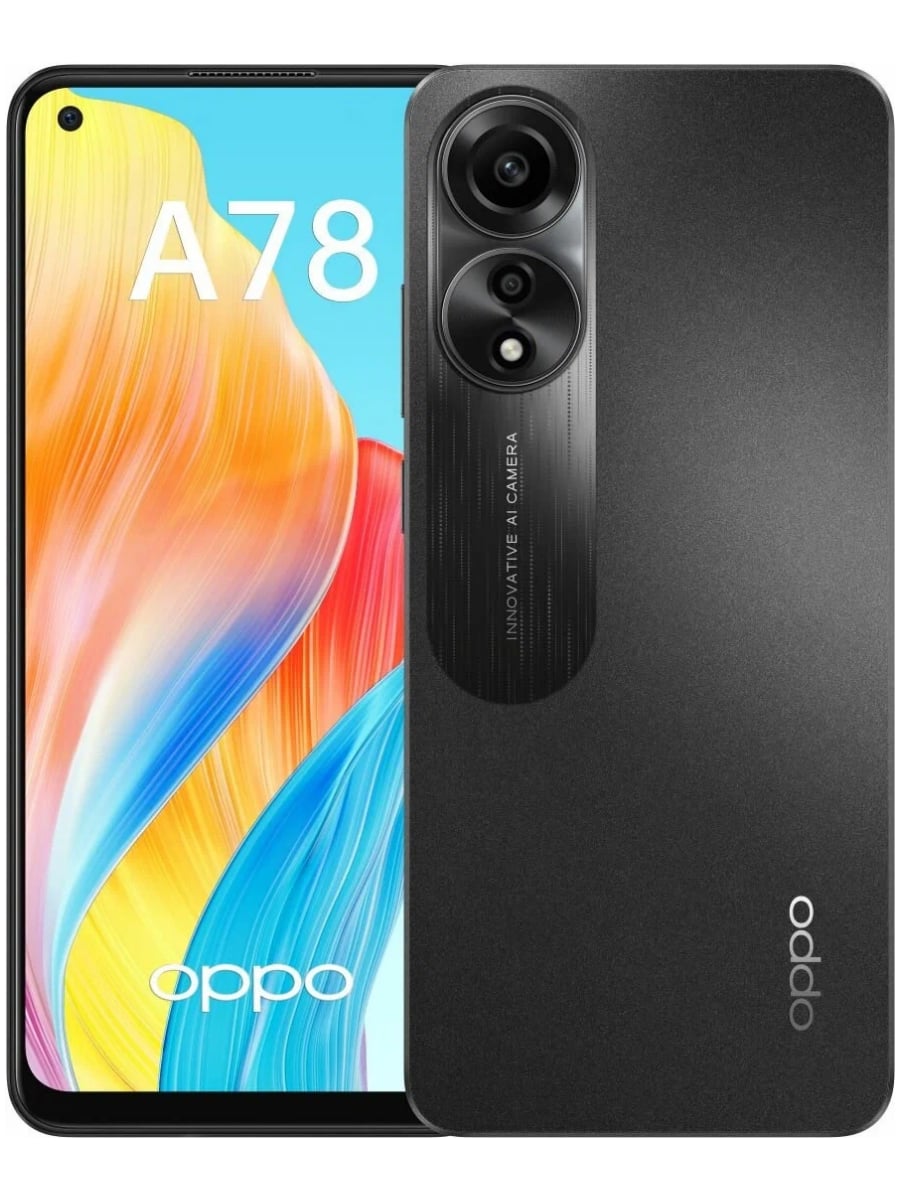 OPPO A78 4G 8/128 ГБ (Черный): купить по выгодной цене в интернет-магазине  Мобиком.ру – описание OPPO A78 4G 8/128 ГБ (Черный), фото, отзывы