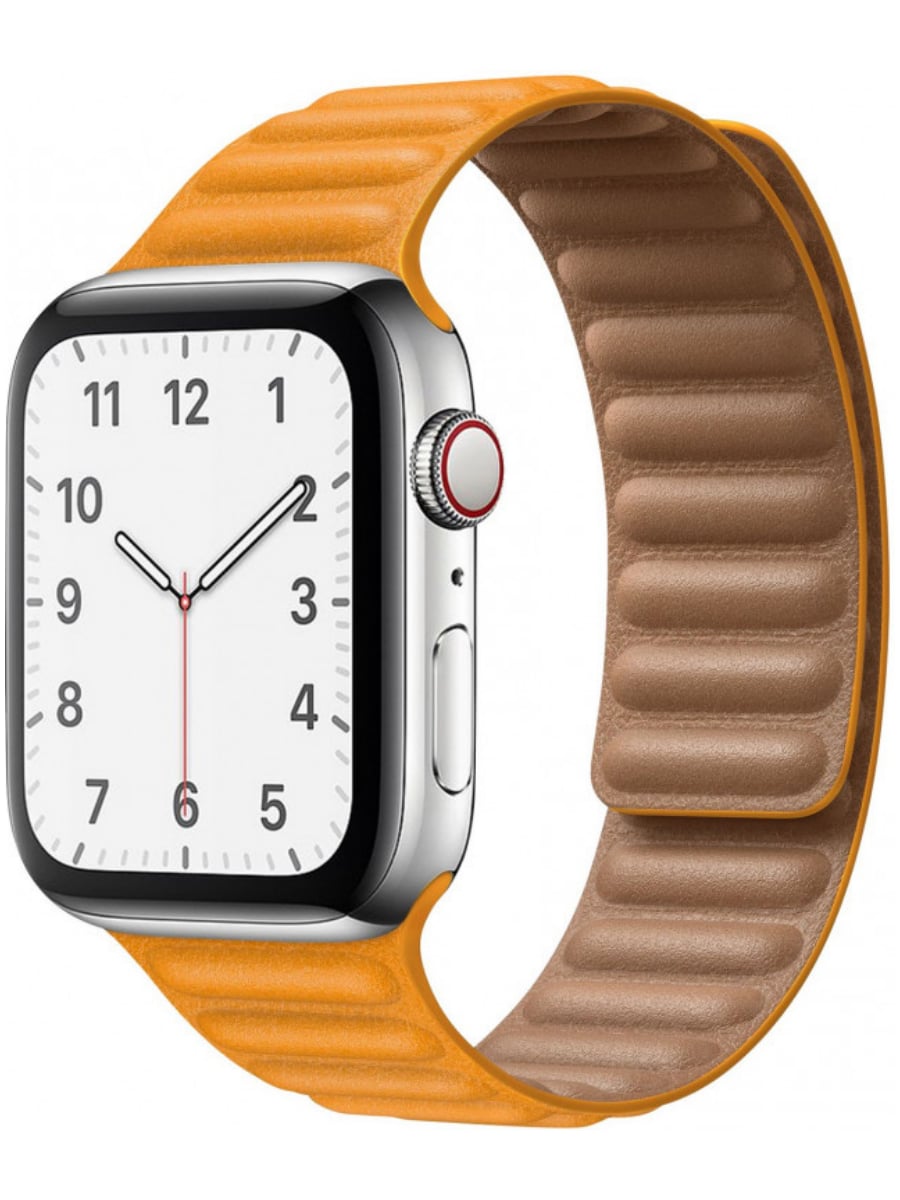 Ремешок для Apple Watch 42/44/45 Gurdini Leather Link