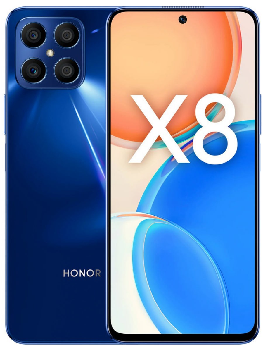 Honor X8 128 Гб (Синий): купить по выгодной цене в интернет-магазине  Мобиком.ру – описание Honor X8 128 Гб (Синий), фото, отзывы