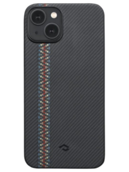 Клип-кейс для iPhone 14 Plus Pitaka Fusion Weaving MagEZ Case 3 Rhapsody (Черный)