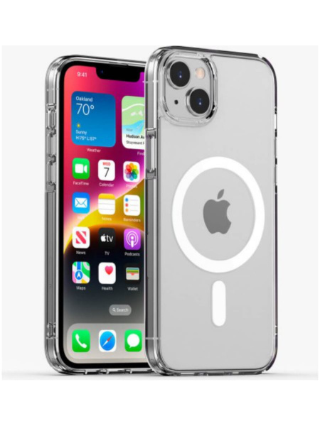 Клип-кейс для iPhone 15 Gurdini Alba Series Protective Прозрачный